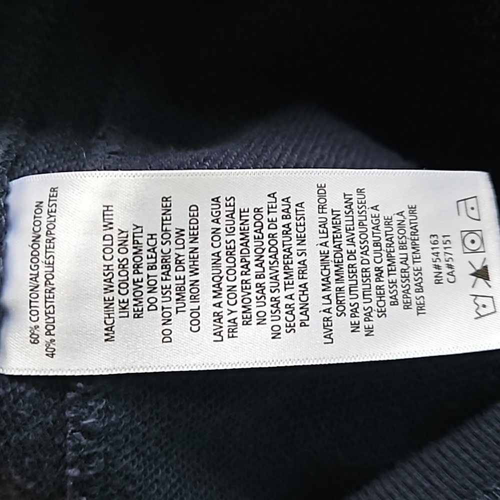 Tommy Hilfiger navy blue joggers sweatpants embroidered "Hilfiger" medium - Picture 6 of 7